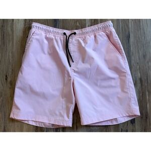 Southpole Men's Elastic Drawstring Waistband Swim Shorts Pink Size XL